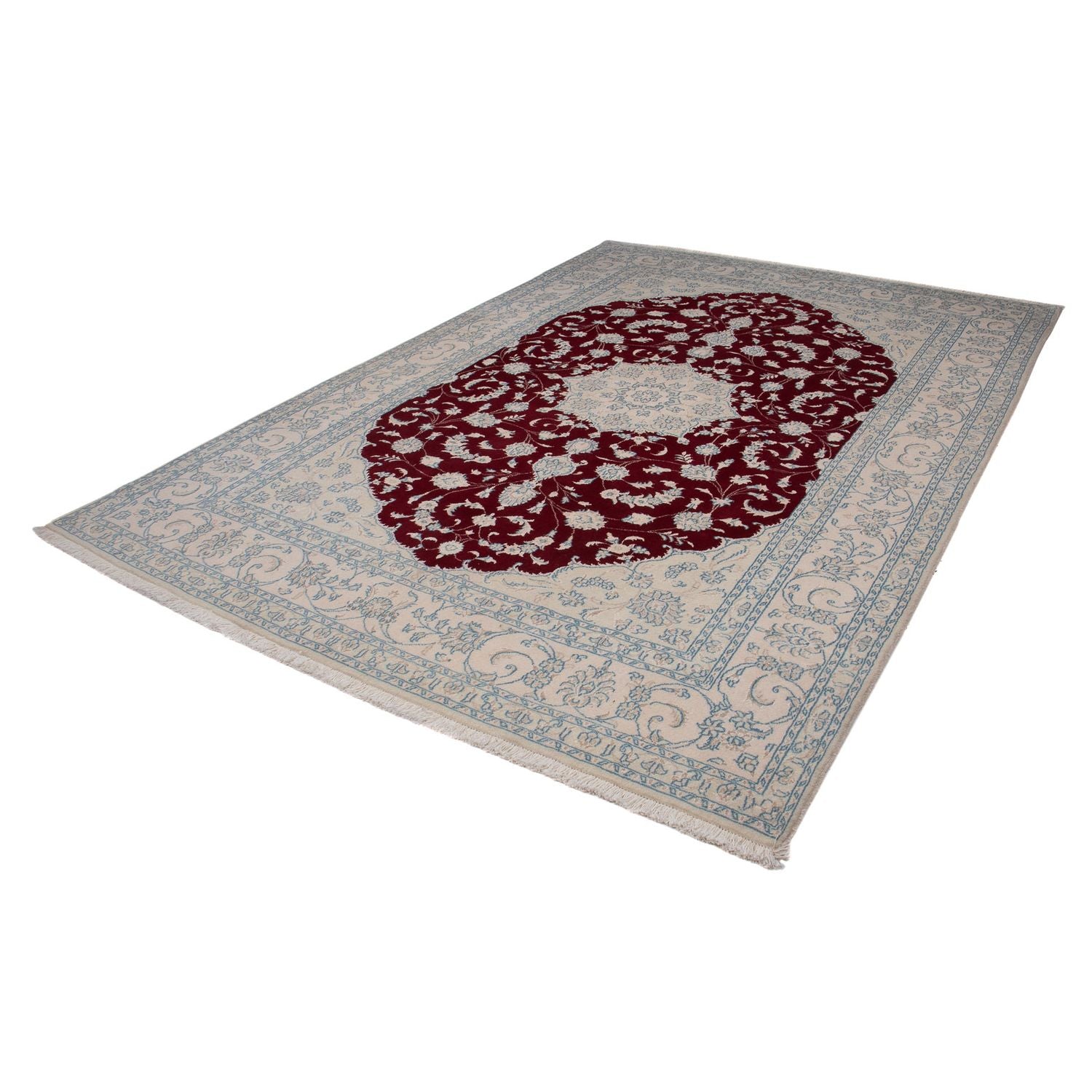 Tappeto Persero - Nain - 288 x 200 cm - rosso scuro