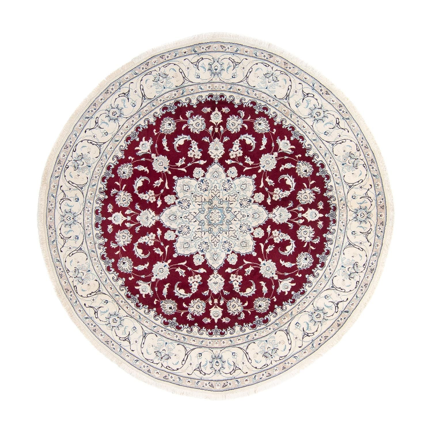 Tappeto Persero - Nain rotondo  - 240 x 240 cm - rosso scuro
