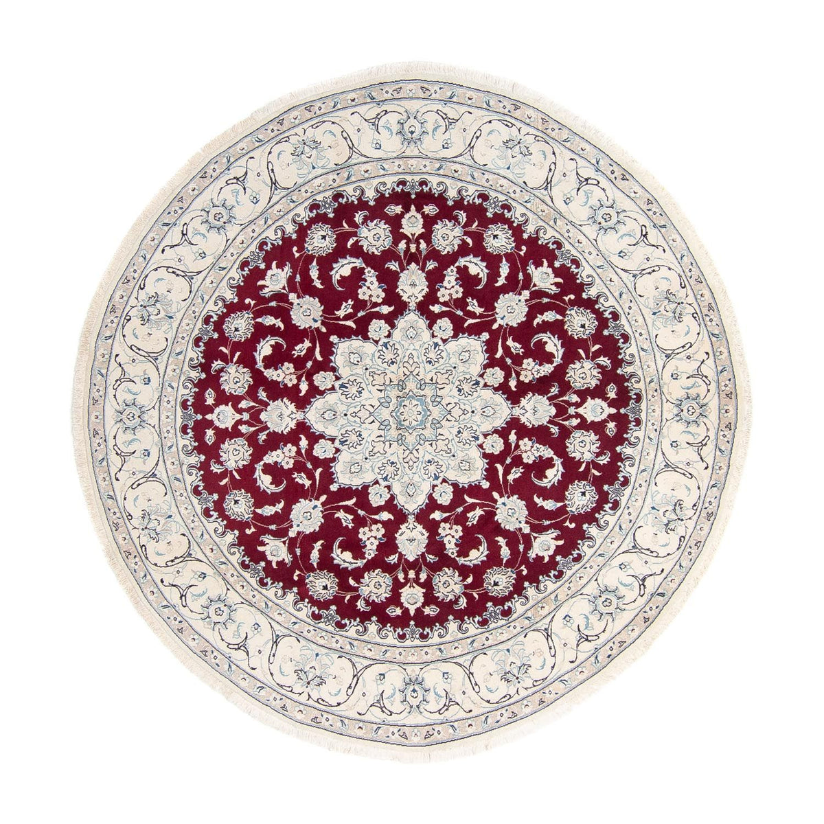 Tappeto Persero - Nain rotondo  - 240 x 240 cm - rosso scuro