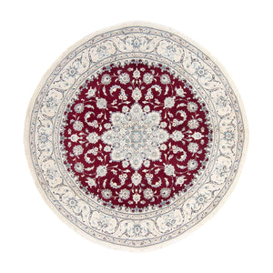 Tappeto Persero - Nain rotondo  - 240 x 240 cm - rosso scuro