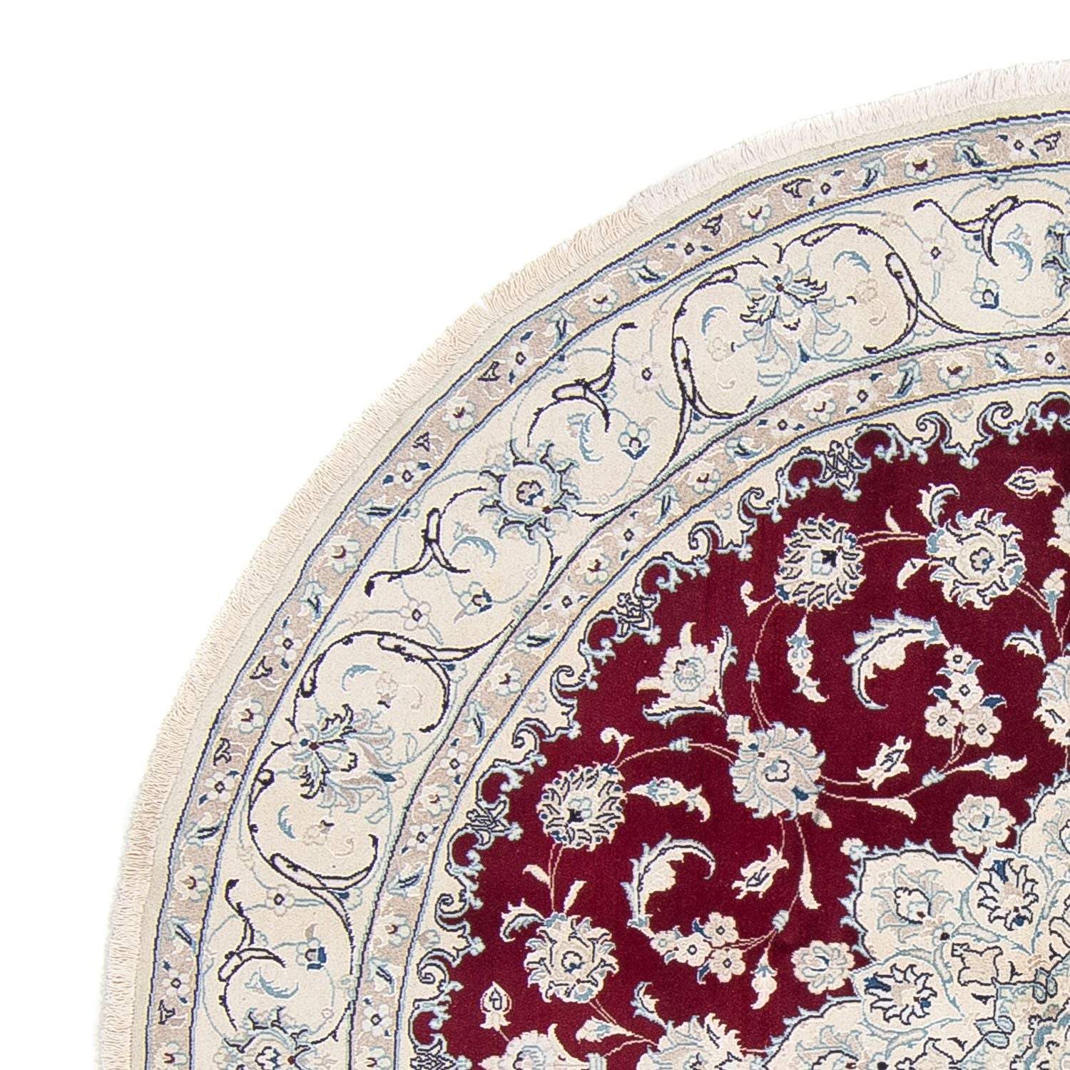 Tappeto Persero - Nain rotondo  - 240 x 240 cm - rosso scuro