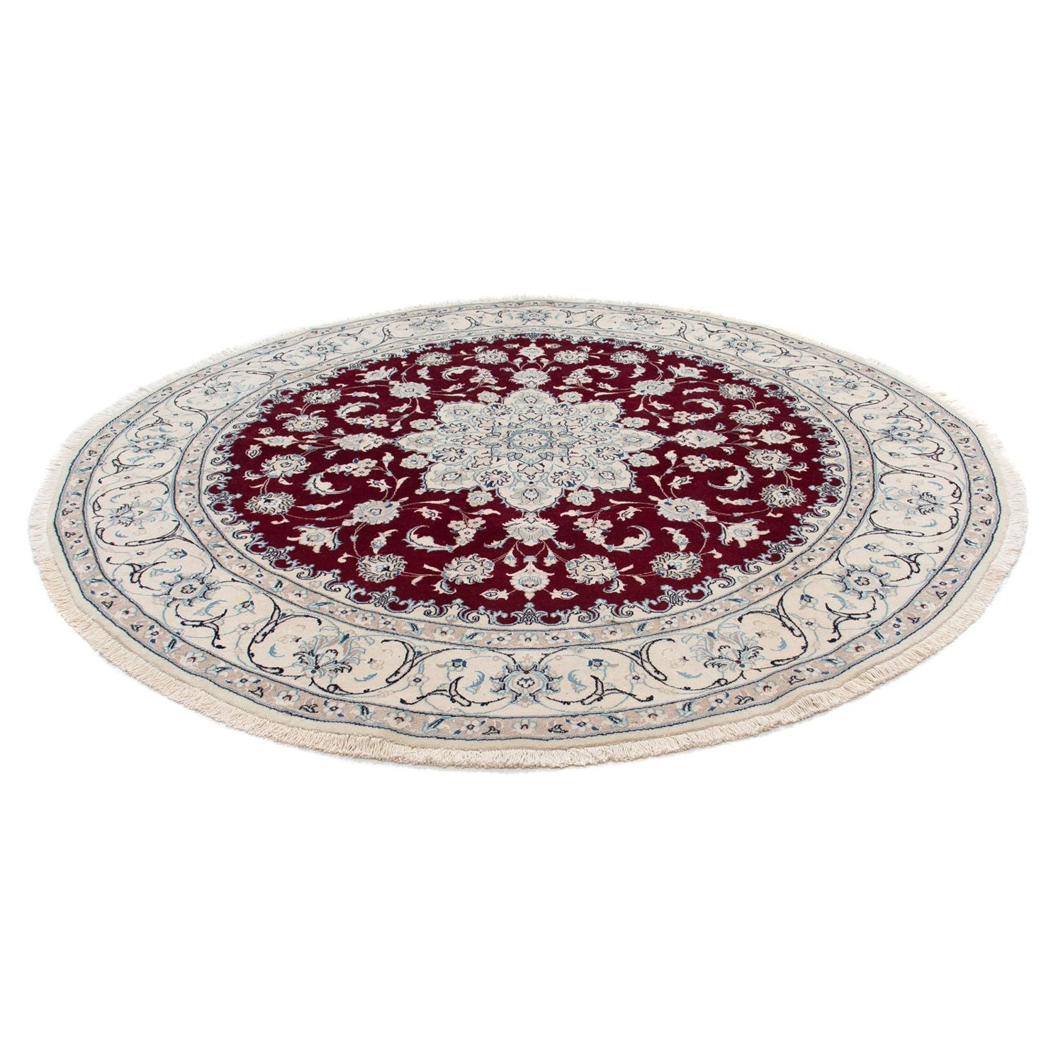 Tappeto Persero - Nain rotondo  - 240 x 240 cm - rosso scuro
