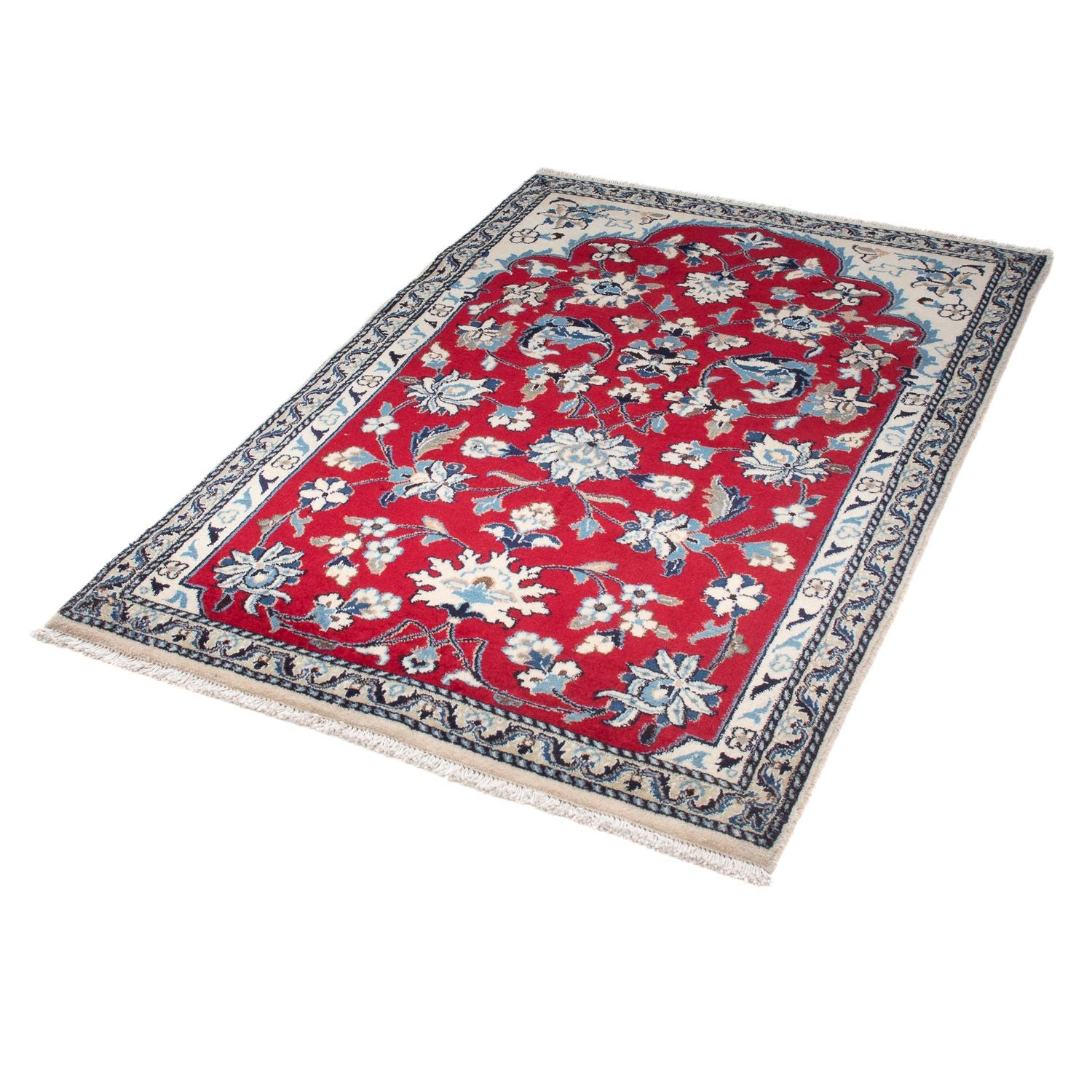 Tappeto Persero - Nain - 142 x 98 cm - rosso scuro