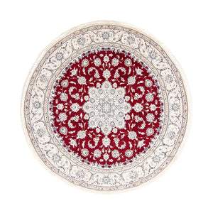 Tappeto Persero - Nain rotondo  - 245 x 245 cm - rosso scuro