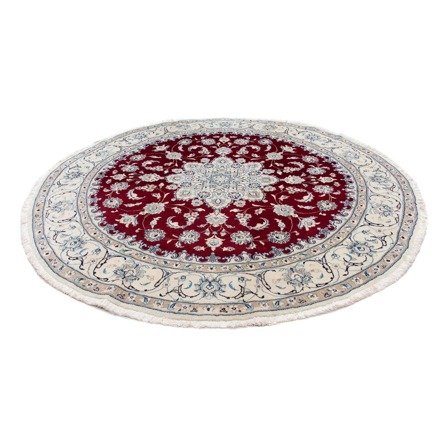 Tappeto Persero - Nain rotondo  - 245 x 245 cm - rosso scuro