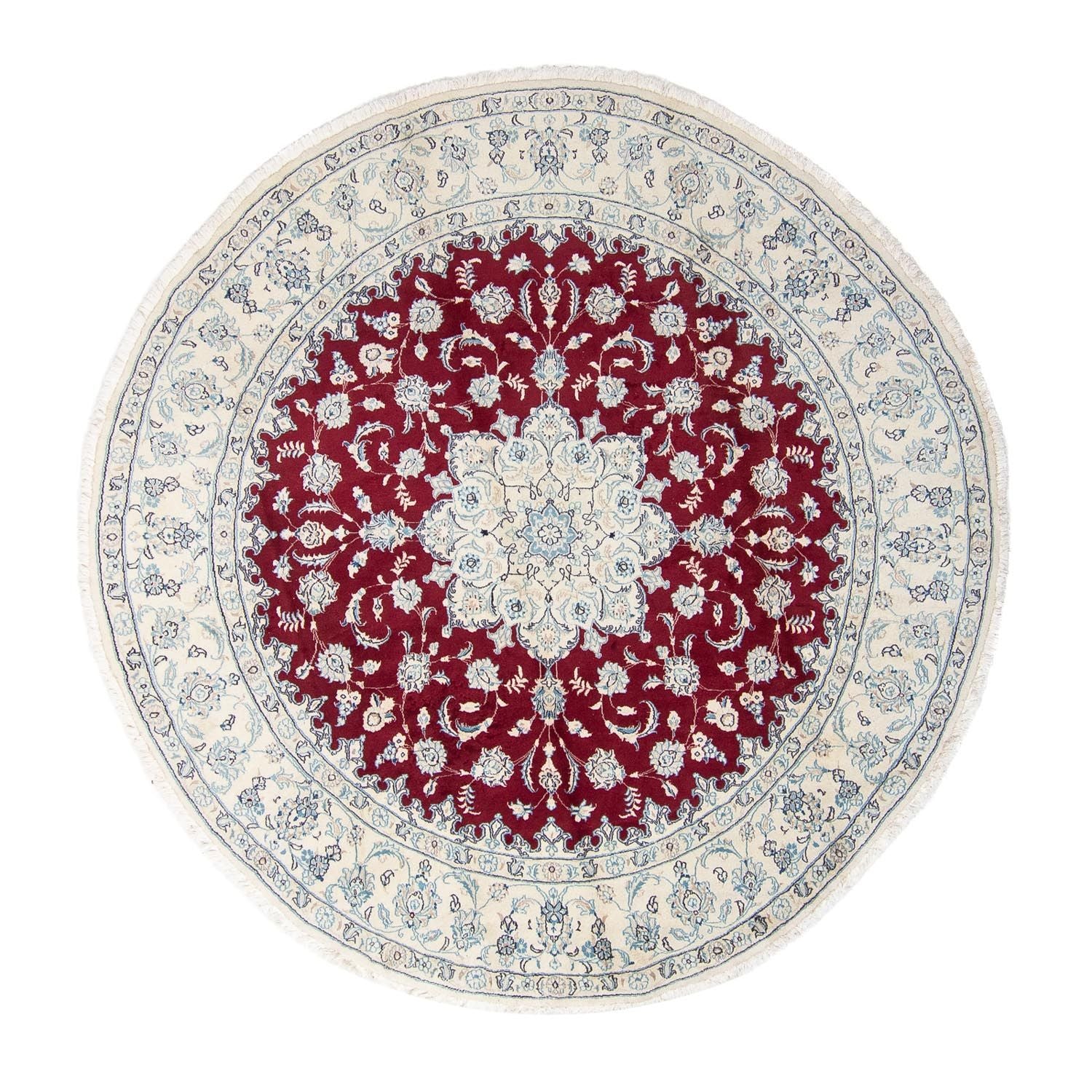 Tappeto Persero - Nain rotondo  - 290 x 290 cm - rosso scuro