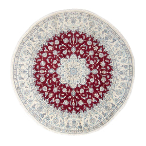 Tappeto Persero - Nain rotondo  - 290 x 290 cm - rosso scuro