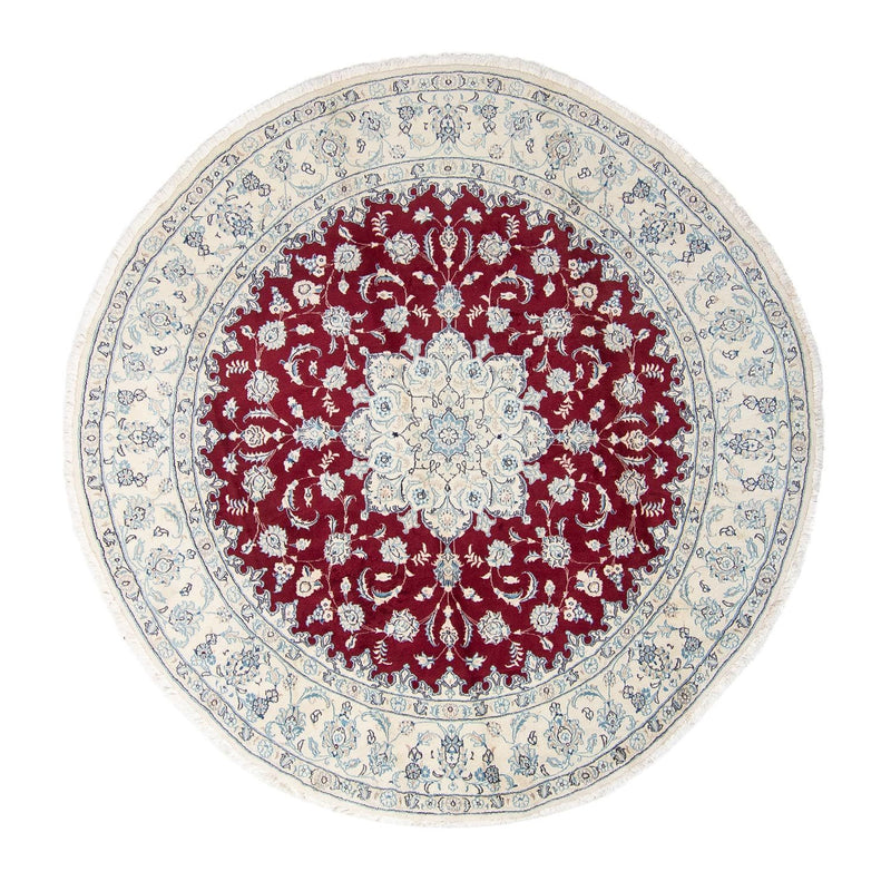 Tappeto Persero - Nain rotondo  - 290 x 290 cm - rosso scuro