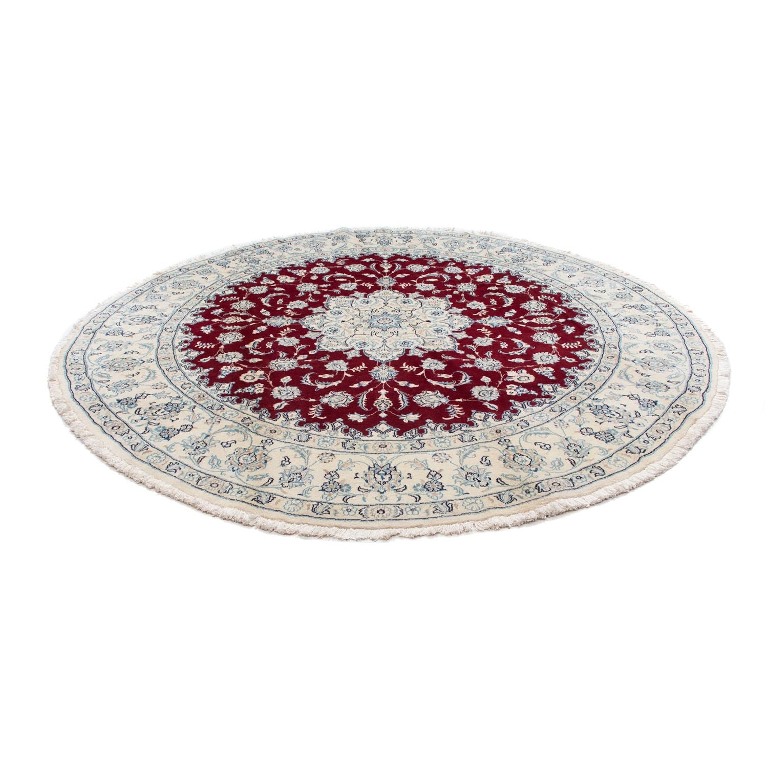 Tappeto Persero - Nain rotondo  - 290 x 290 cm - rosso scuro