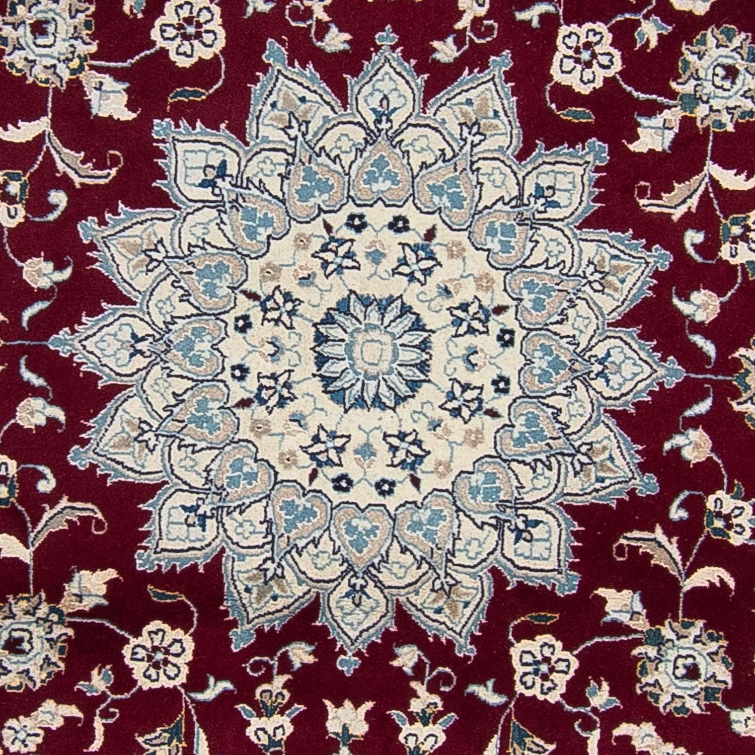 Tappeto Persero - Nain rotondo  - 252 x 252 cm - rosso scuro