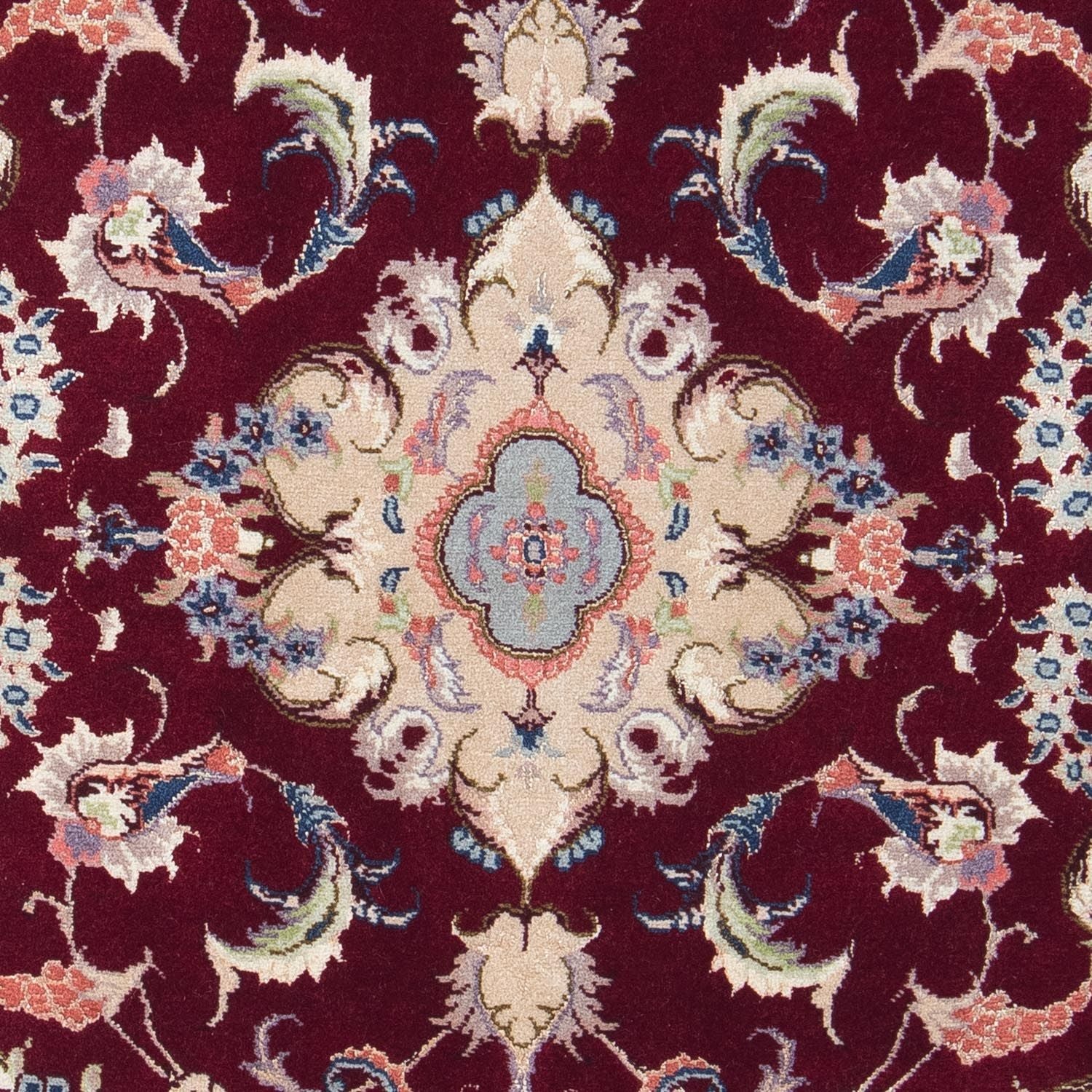 Tappeto Persero - Tabriz - Reale - 90 x 60 cm - rosso scuro