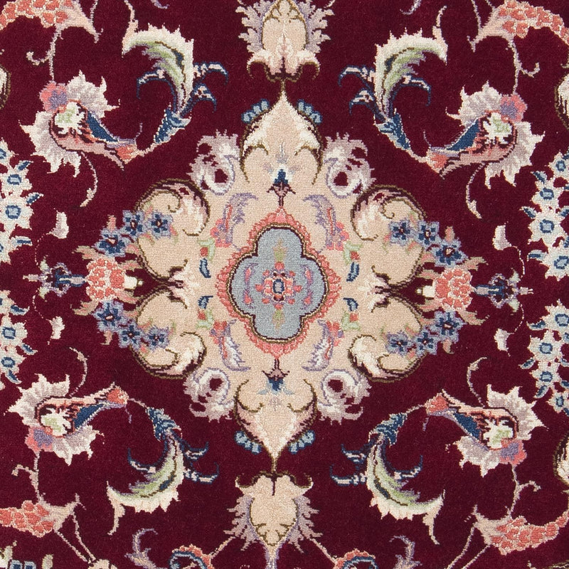 Tappeto Persero - Tabriz - Reale - 90 x 60 cm - rosso scuro