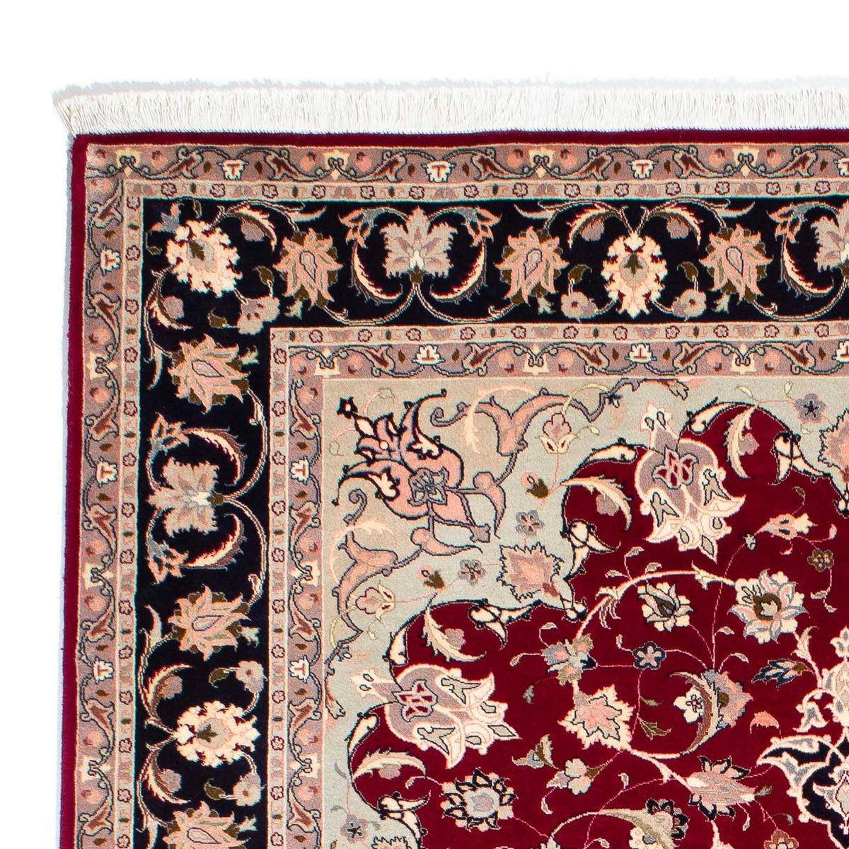 Tappeto Persero - Tabriz - Reale - 236 x 178 cm - rosso scuro