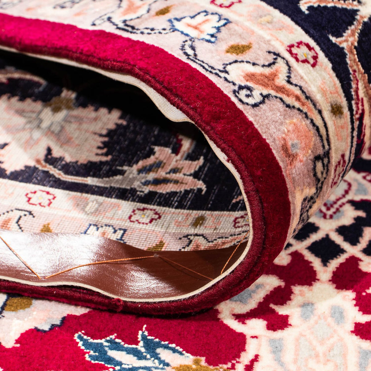 Tappeto Persero - Tabriz - Reale - 236 x 178 cm - rosso scuro