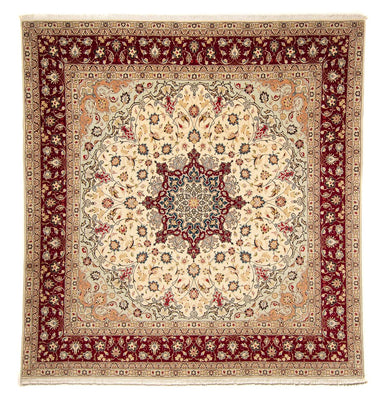 Tappeto Persero - Tabriz - Reale quadrato  - 258 x 252 cm - beige