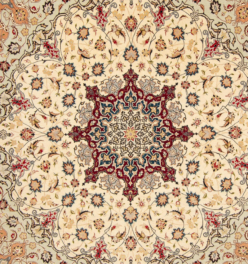Tappeto Persero - Tabriz - Reale quadrato  - 258 x 252 cm - beige