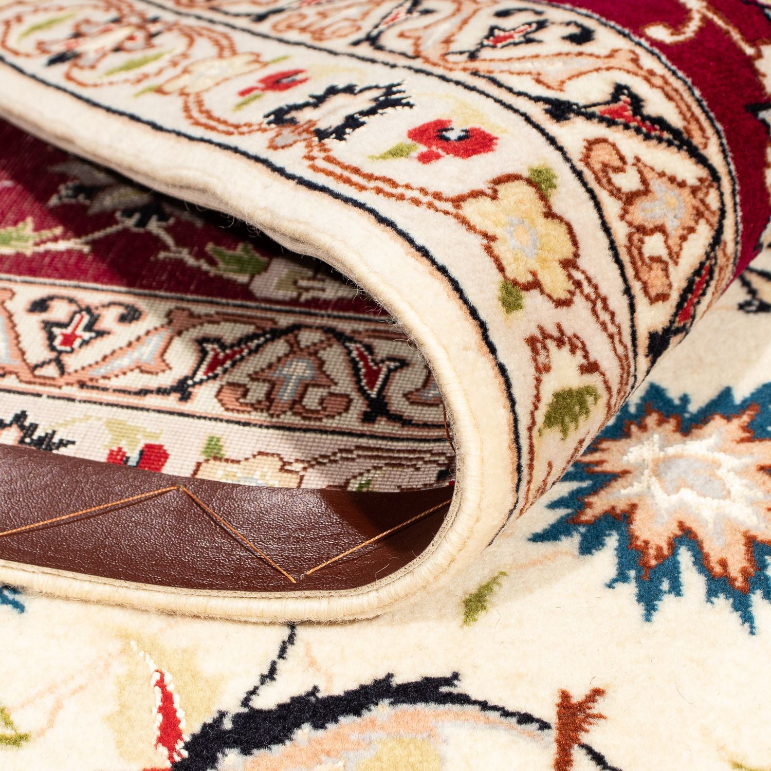 Tappeto Persero - Tabriz - Reale quadrato  - 258 x 252 cm - beige