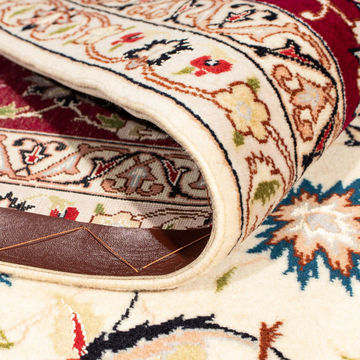 Tappeto Persero - Tabriz - Reale quadrato  - 258 x 252 cm - beige