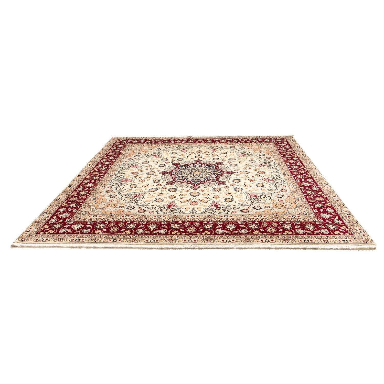 Tappeto Persero - Tabriz - Reale quadrato  - 258 x 252 cm - beige