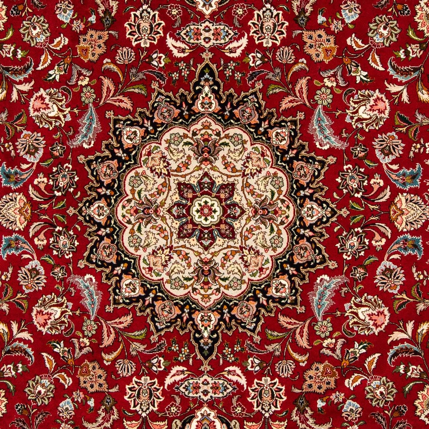 Tappeto Persero - Tabriz - Reale - 316 x 206 cm - rosso scuro