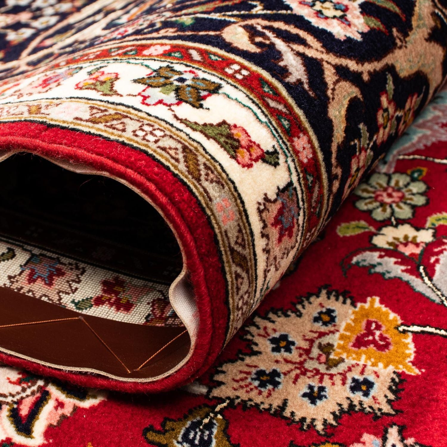 Tappeto Persero - Tabriz - Reale - 316 x 206 cm - rosso scuro