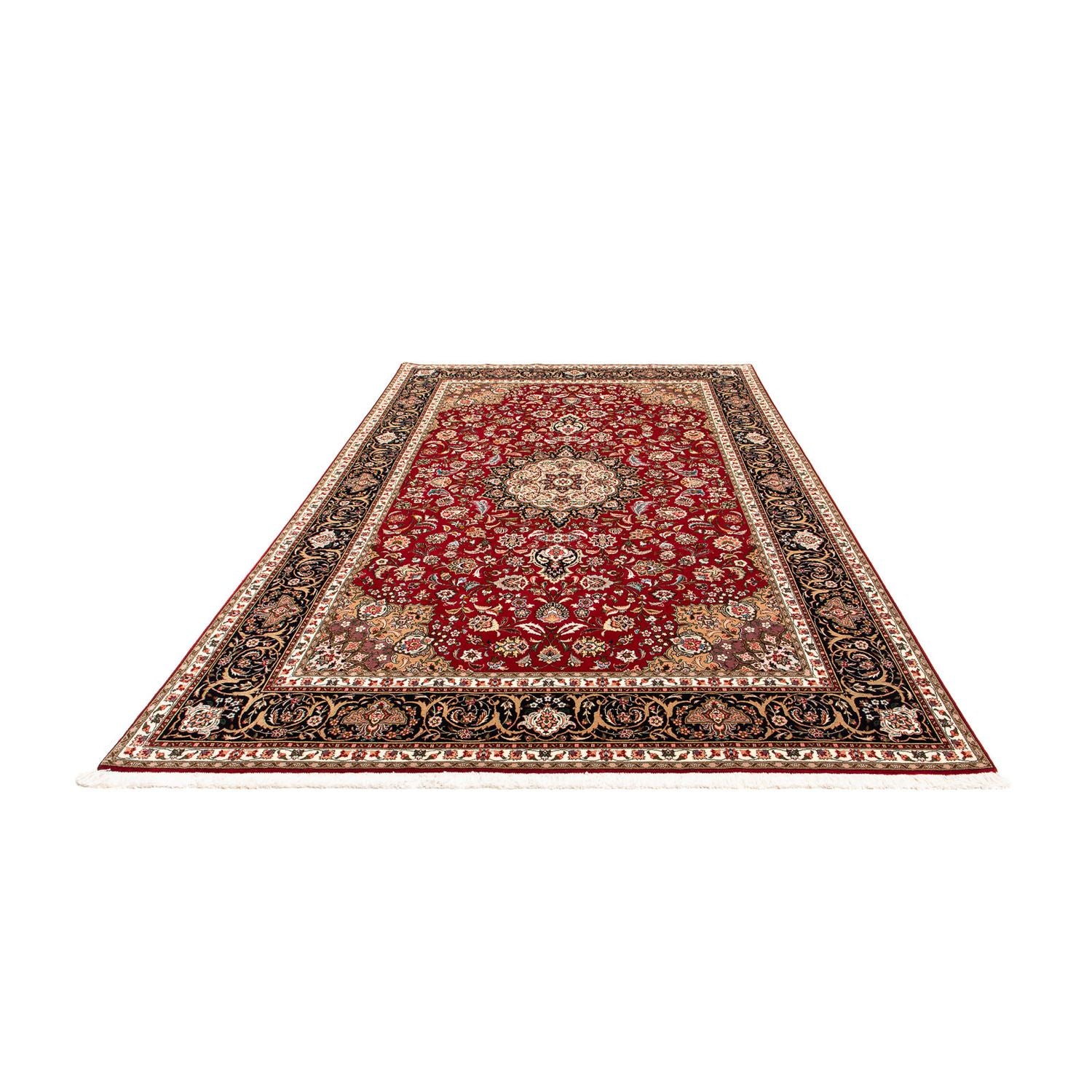 Tappeto Persero - Tabriz - Reale - 316 x 206 cm - rosso scuro