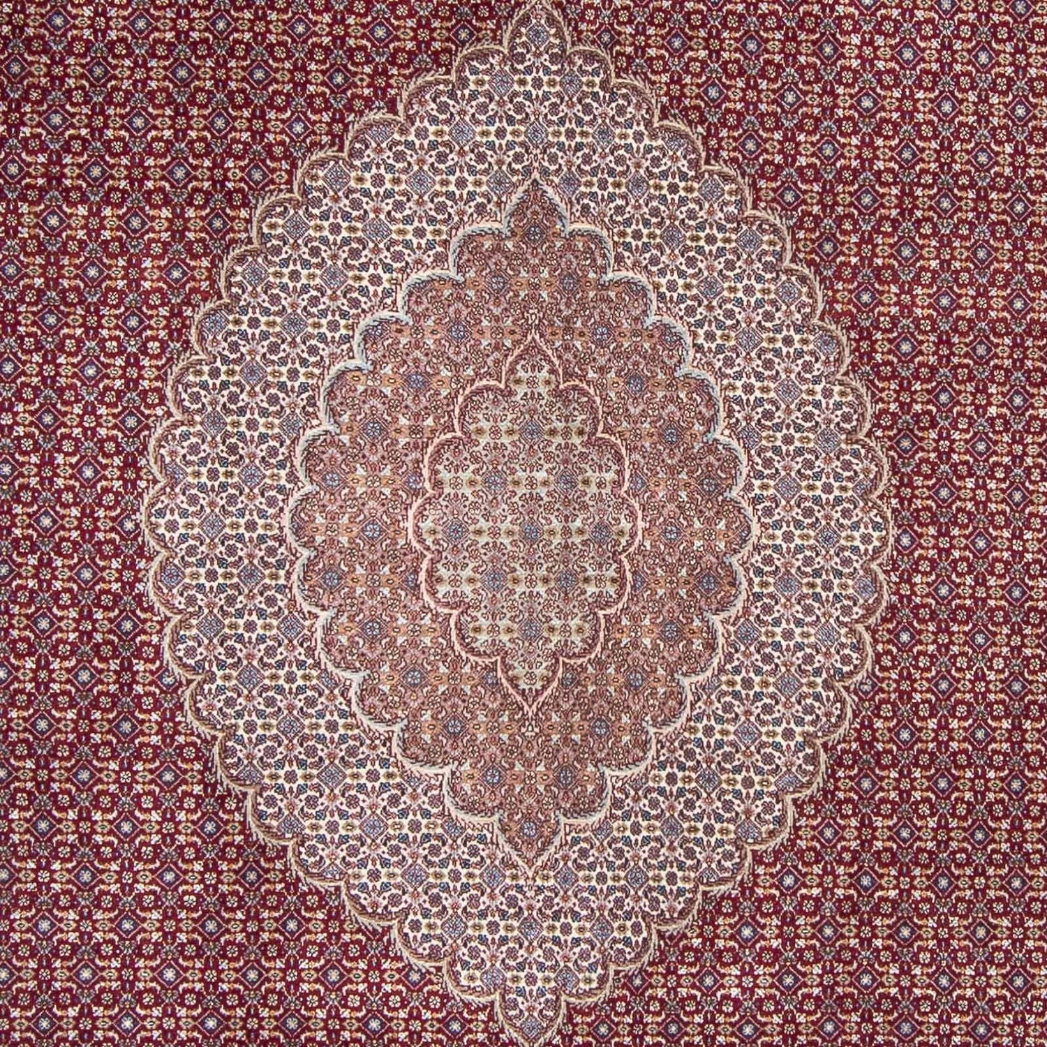 Tappeto Persero - Tabriz - 300 x 198 cm - rosso scuro