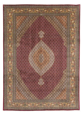 Tappeto Persero - Tabriz - 346 x 253 cm - rosso scuro