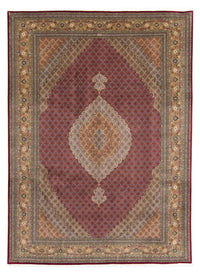 Tappeto Persero - Tabriz - 346 x 253 cm - rosso scuro