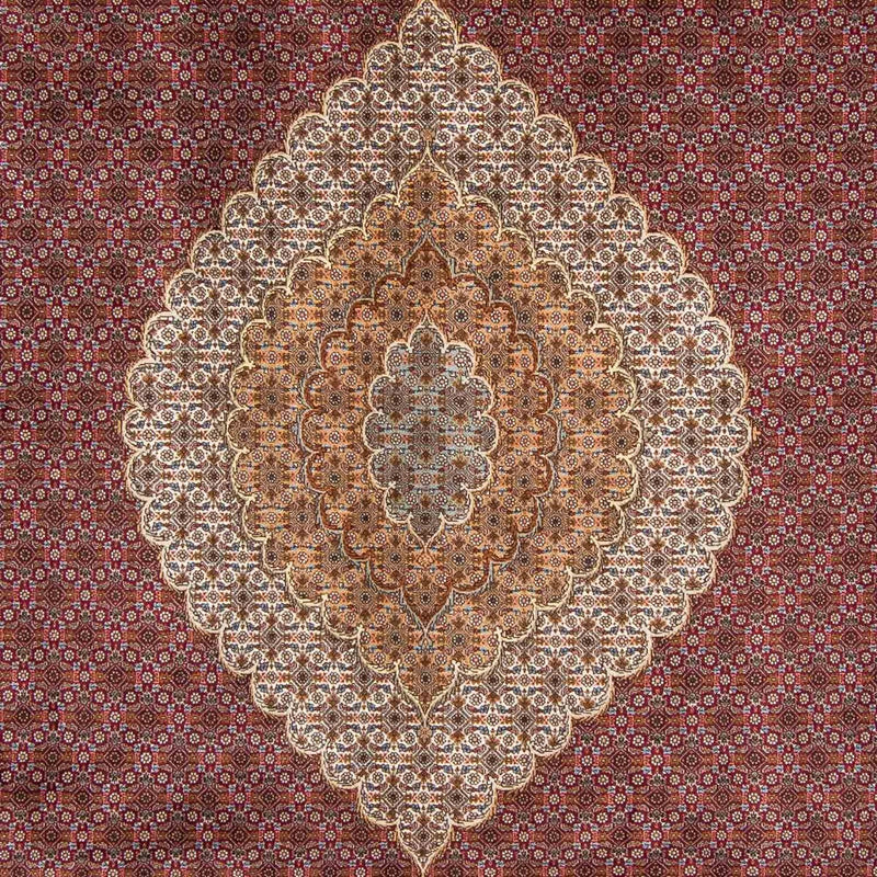 Tappeto Persero - Tabriz - 346 x 253 cm - rosso scuro