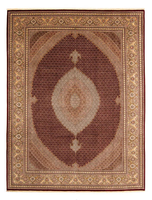 Tappeto Persero - Tabriz - 403 x 300 cm - rosso scuro