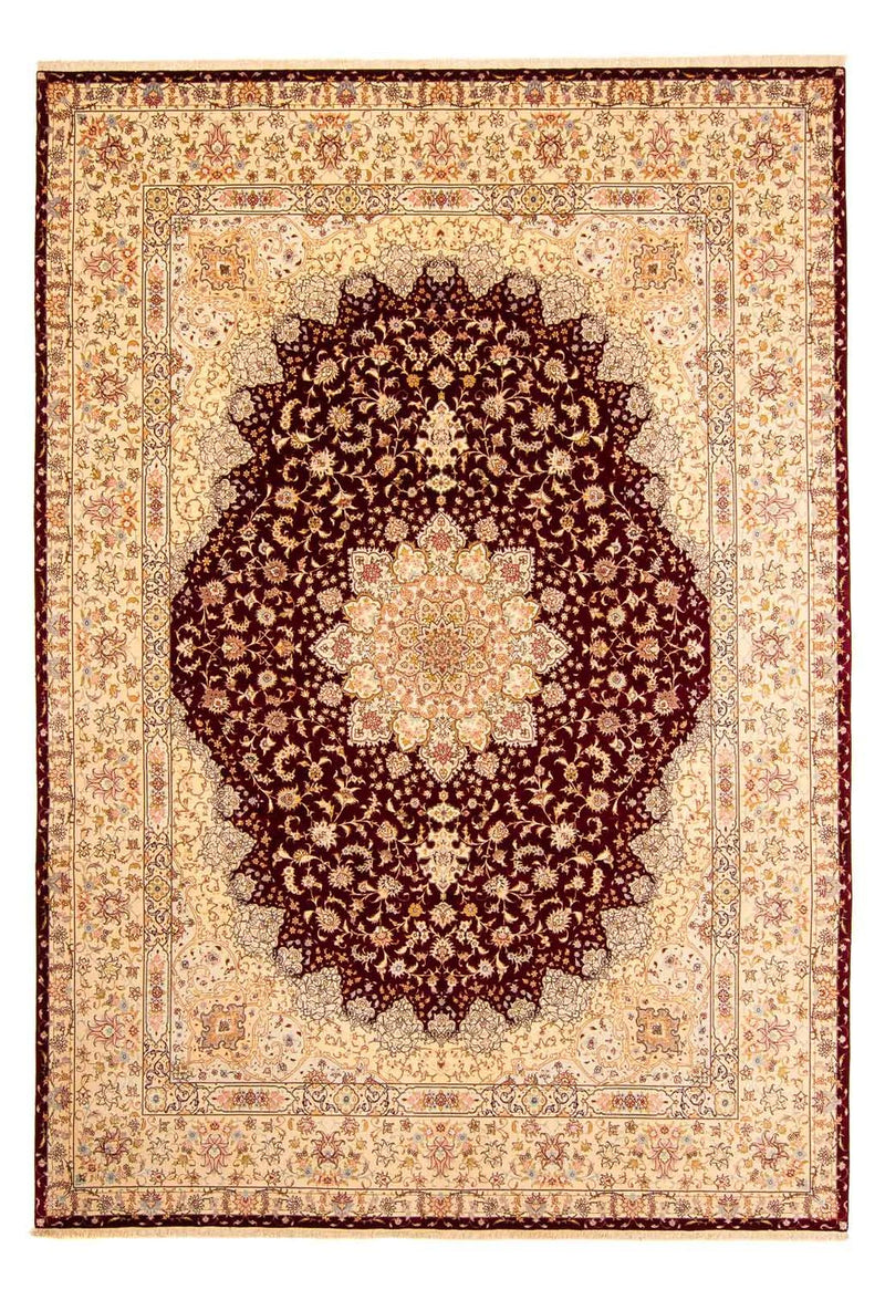 Tappeto Persero - Tabriz - Reale - 405 x 301 cm - rosso scuro