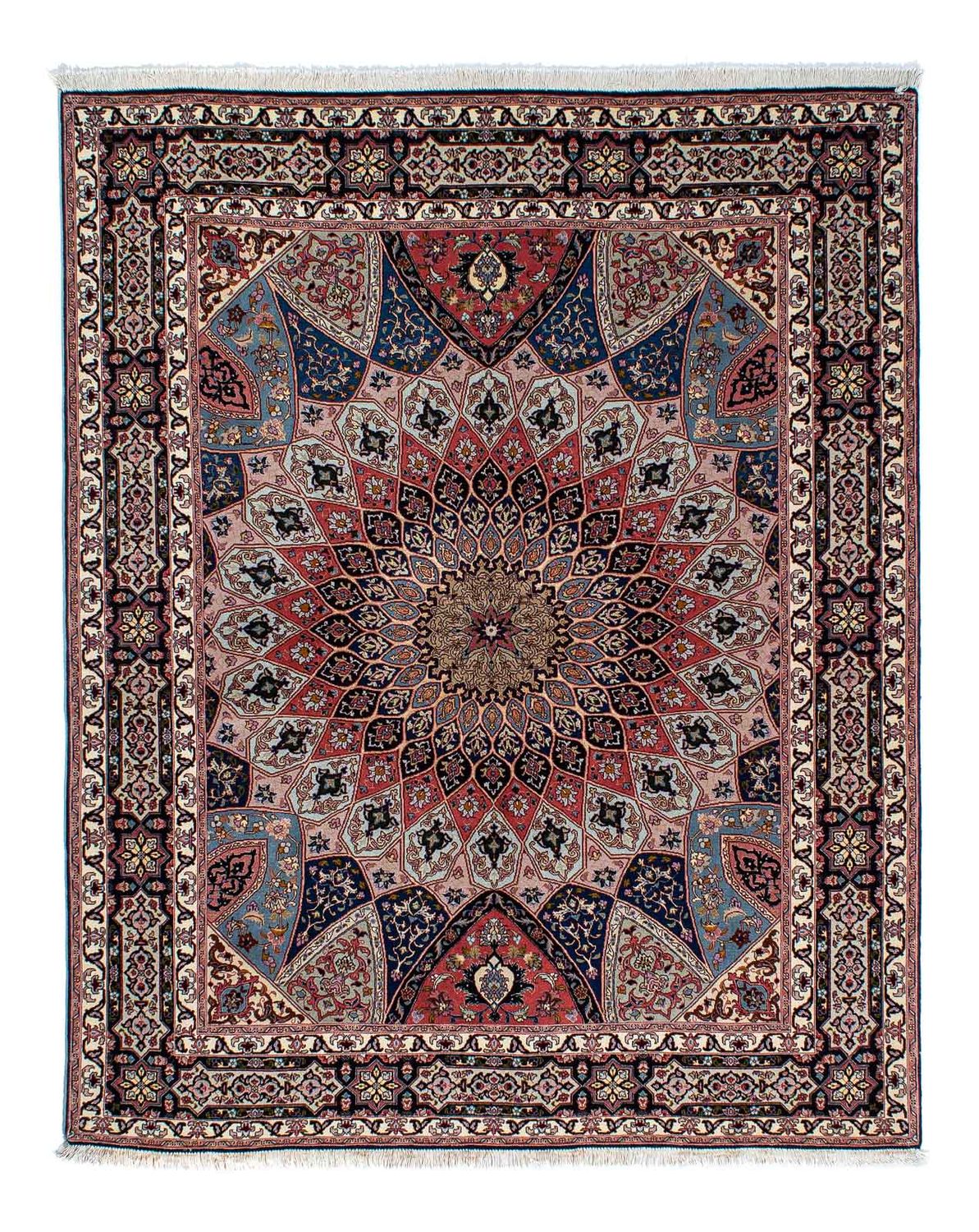 Tappeto Persero - Tabriz - Reale - 190 x 156 cm - marrone chiaro