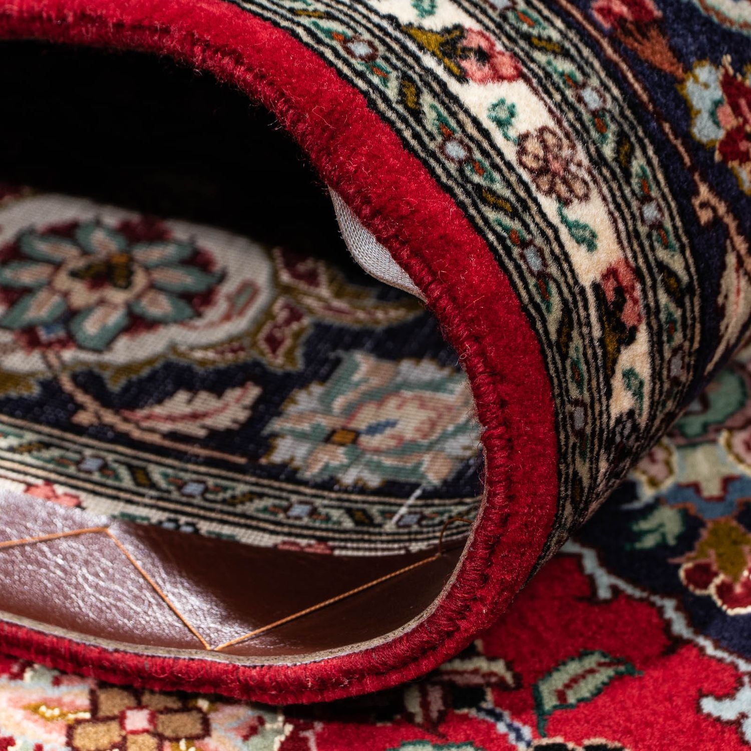 Tappeto Persero - Tabriz - Reale - 212 x 149 cm - rosso scuro