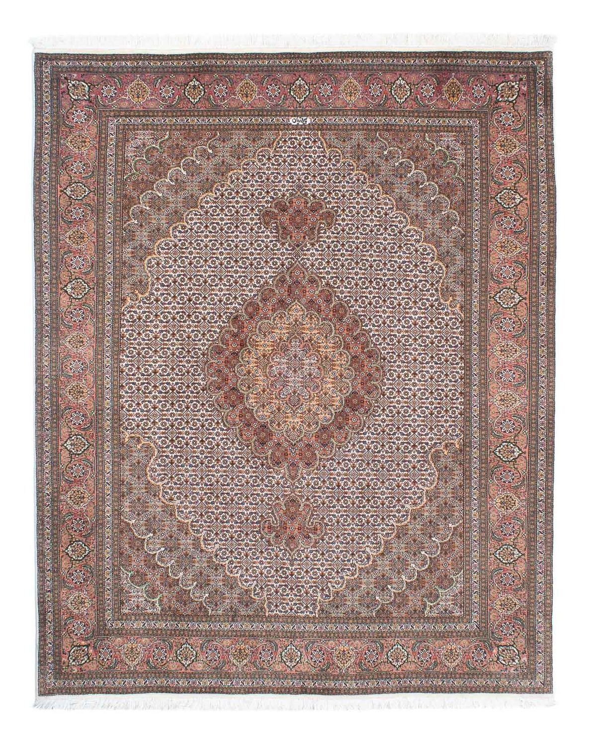 Tappeto Persero - Tabriz - 198 x 152 cm - marrone chiaro
