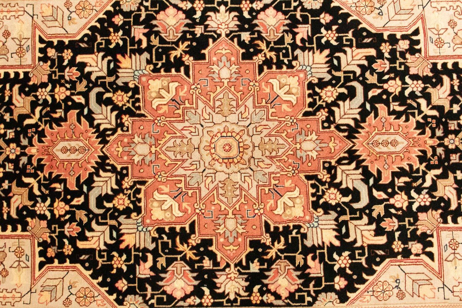 Tappeto Persero - Tabriz - Reale - 152 x 101 cm - nero