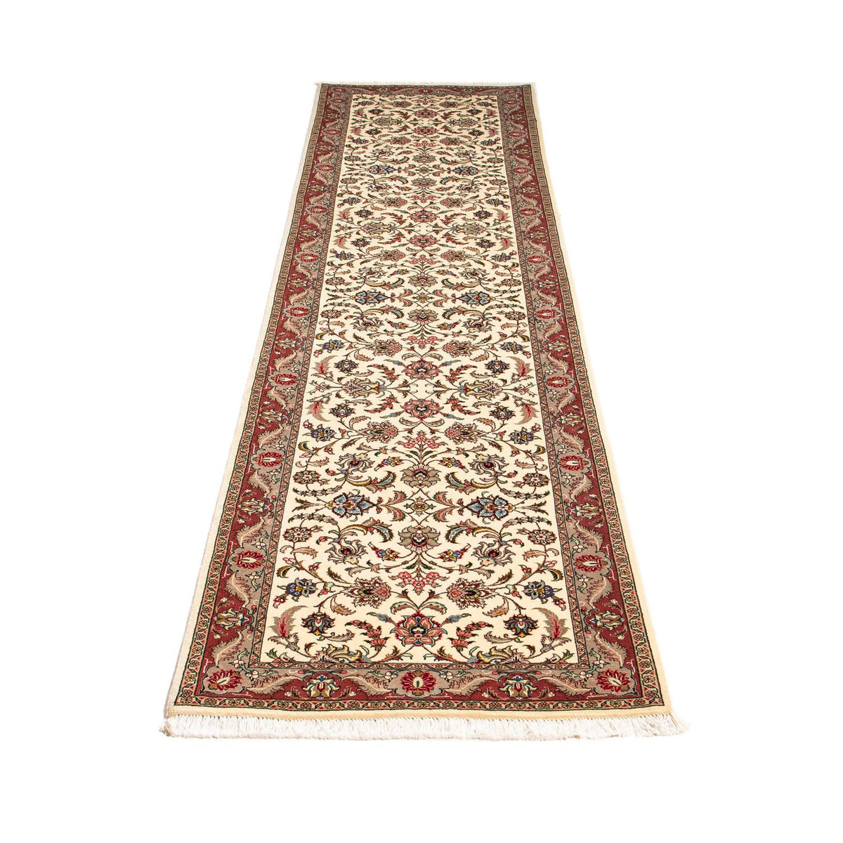Tappeto corsia Tappeto Persero - Tabriz - Reale - 298 x 72 cm - beige