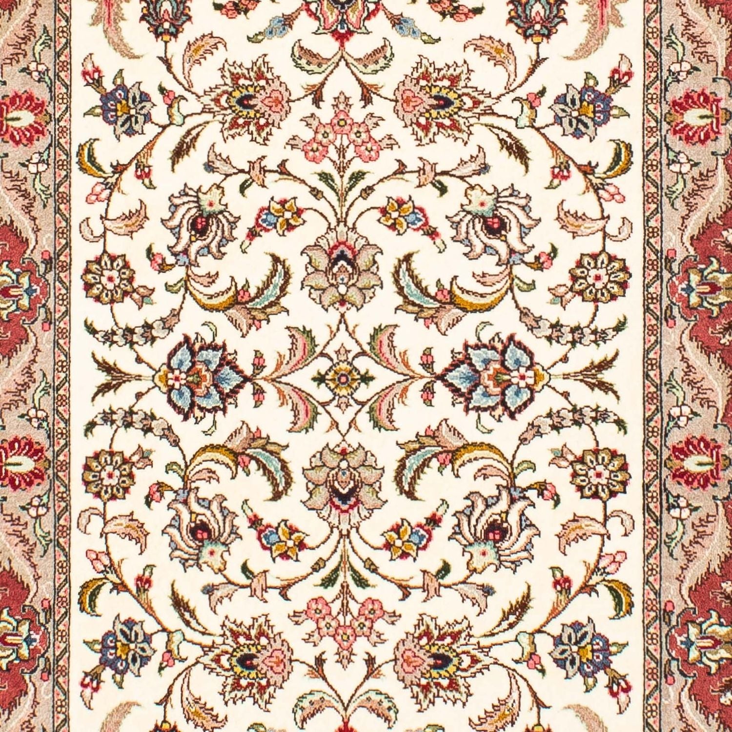 Tappeto corsia Tappeto Persero - Tabriz - Reale - 297 x 73 cm - beige