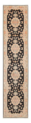 Tappeto corsia Tappeto Persero - Tabriz - Reale - 417 x 87 cm - blu scuro