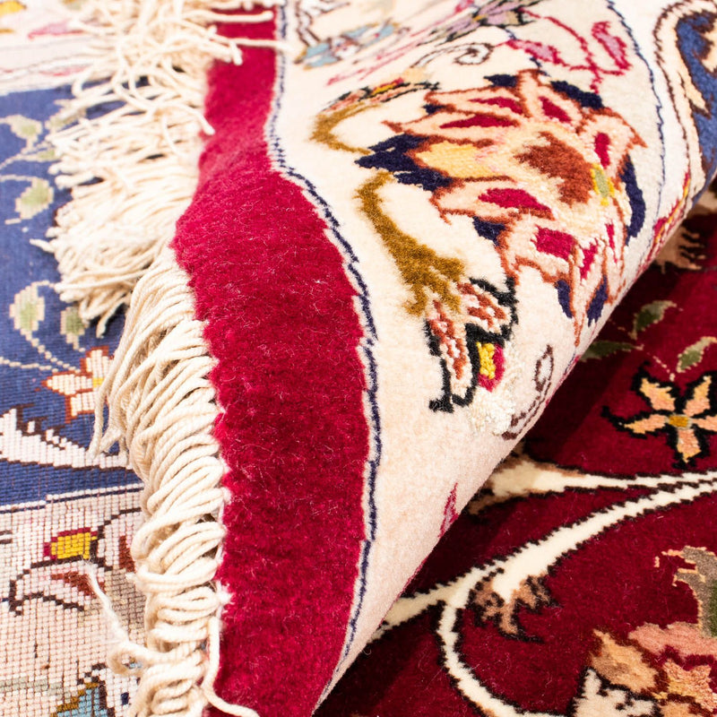 Tappeto Persero - Tabriz - Reale rotondo  - 250 x 250 cm - rosso scuro