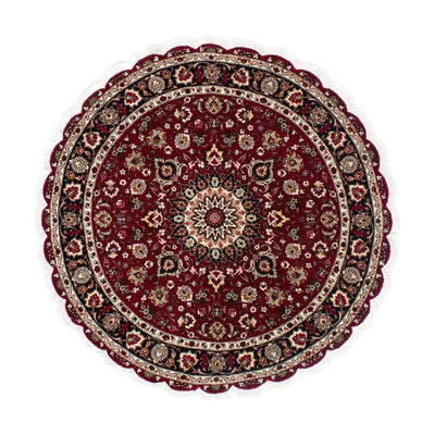 Tappeto Persero - Tabriz - Reale rotondo  - 150 x 150 cm - rosso scuro