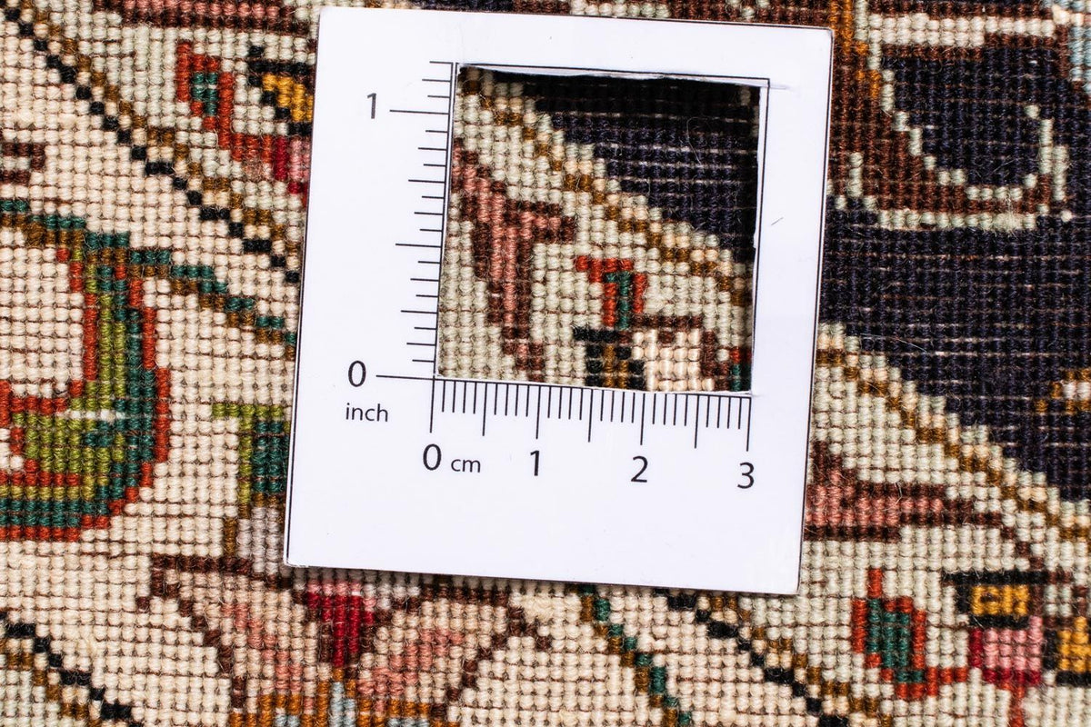 Tappeto Persero - Tabriz - Reale rotondo  - 253 x 253 cm - rosso scuro