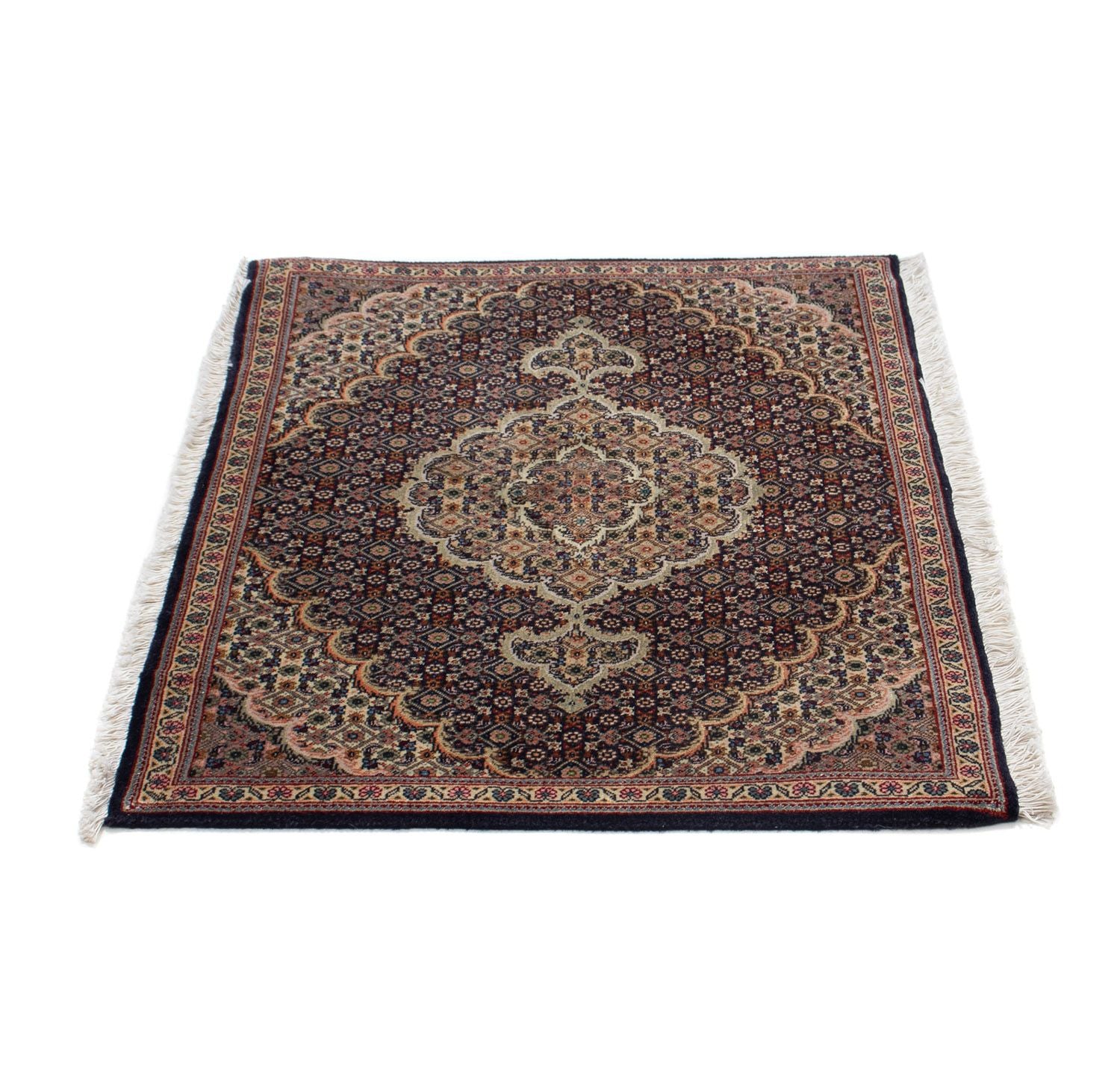 Tappeto Persero - Tabriz - Reale - 88 x 66 cm - blu scuro