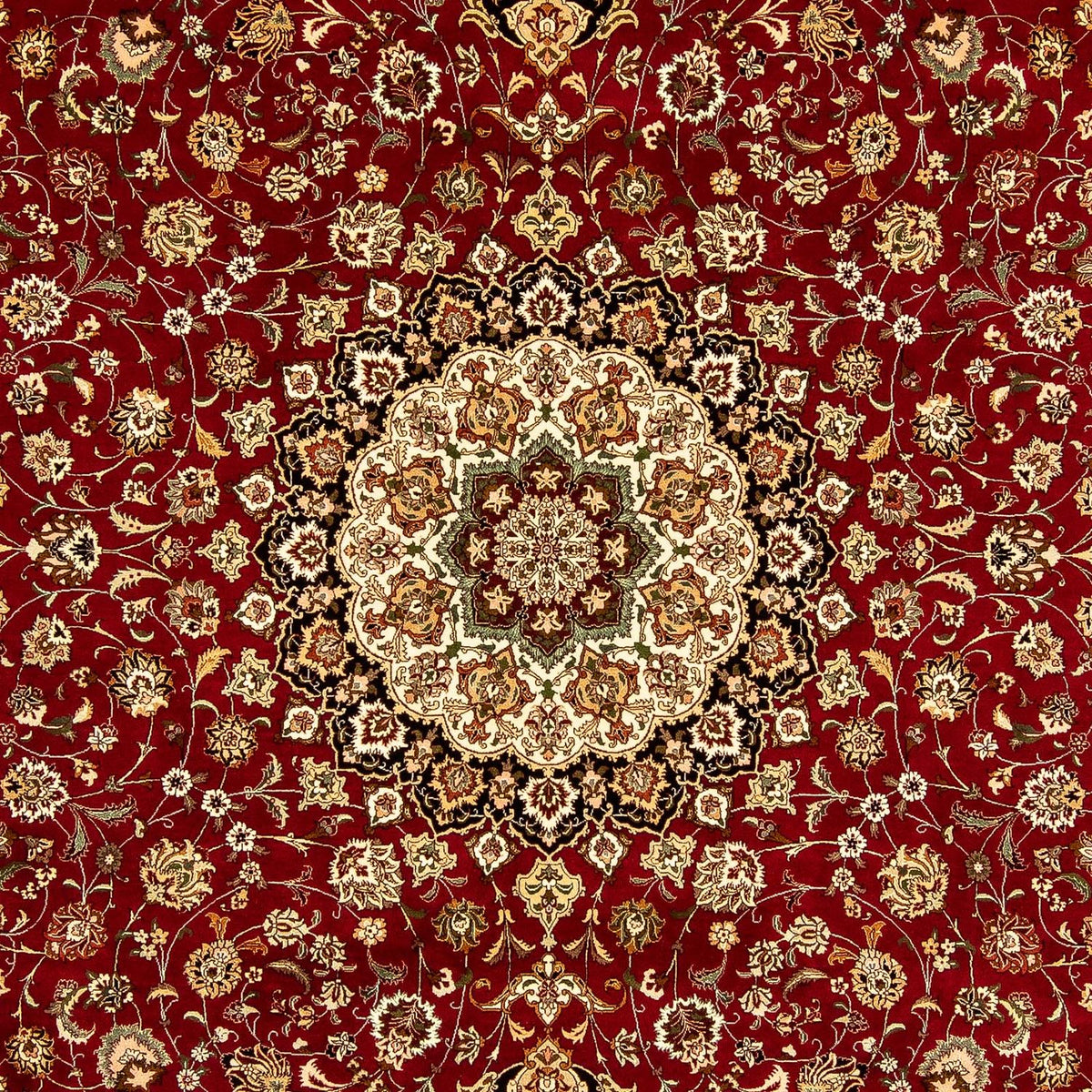 Tappeto Persero - Tabriz - Reale - 354 x 252 cm - rosso scuro