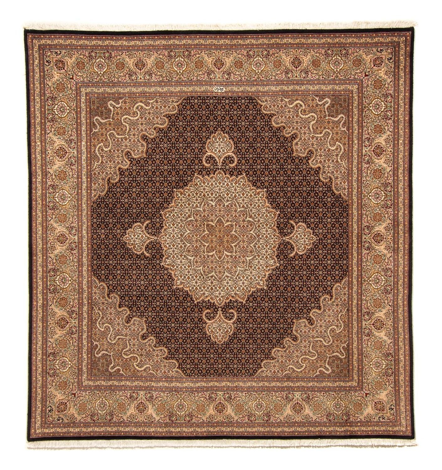 Tappeto Persero - Tabriz quadrato  - 210 x 200 cm - marrone chiaro