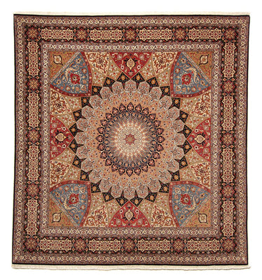 Tappeto Persero - Tabriz - Reale quadrato  - 264 x 252 cm - marrone chiaro