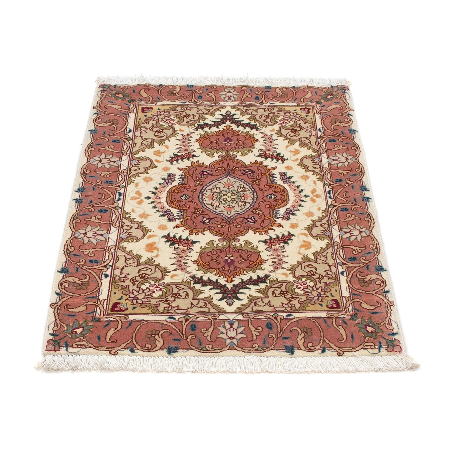 Tappeto Persero - Tabriz - Reale - 88 x 60 cm - beige