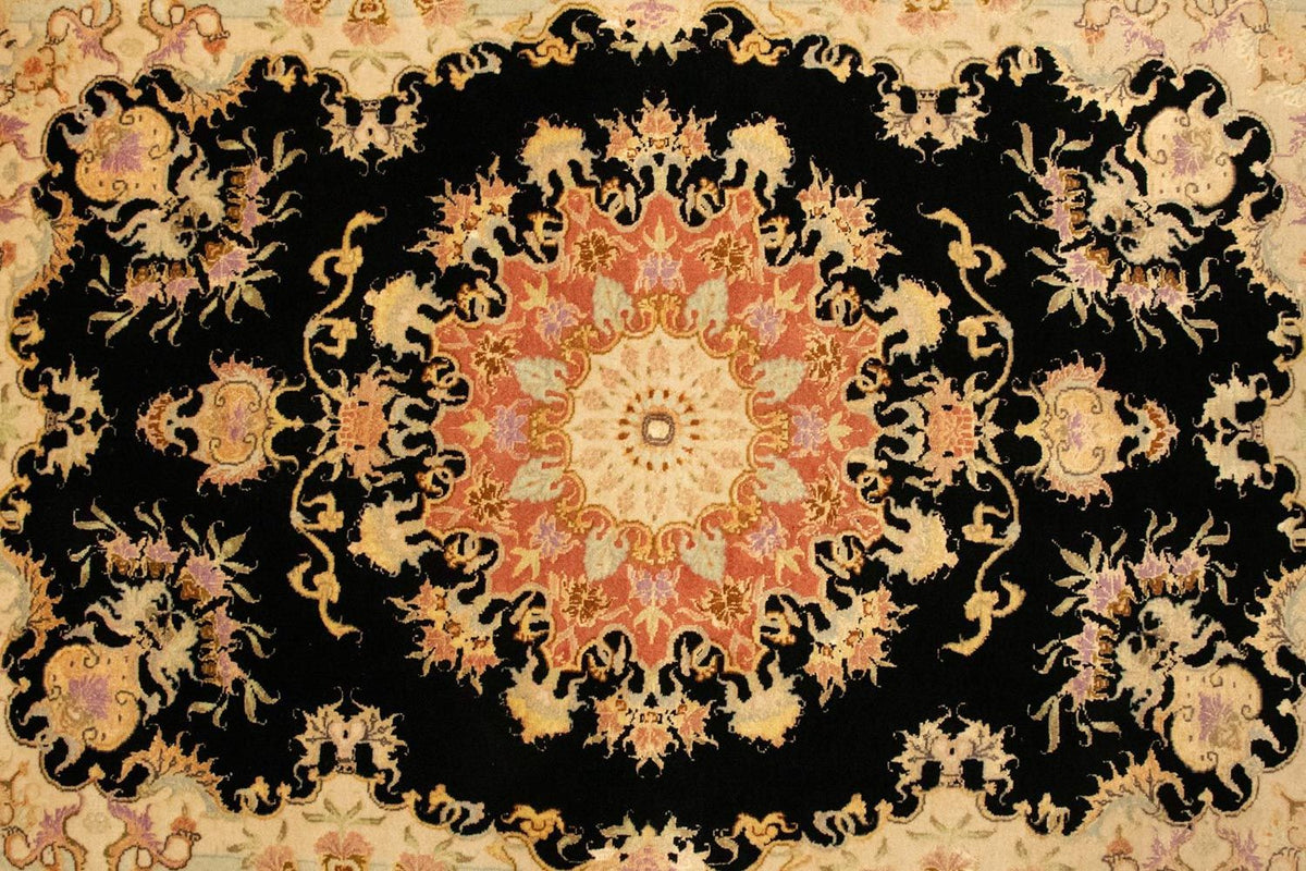 Tappeto Persero - Tabriz - Reale - 138 x 101 cm - nero
