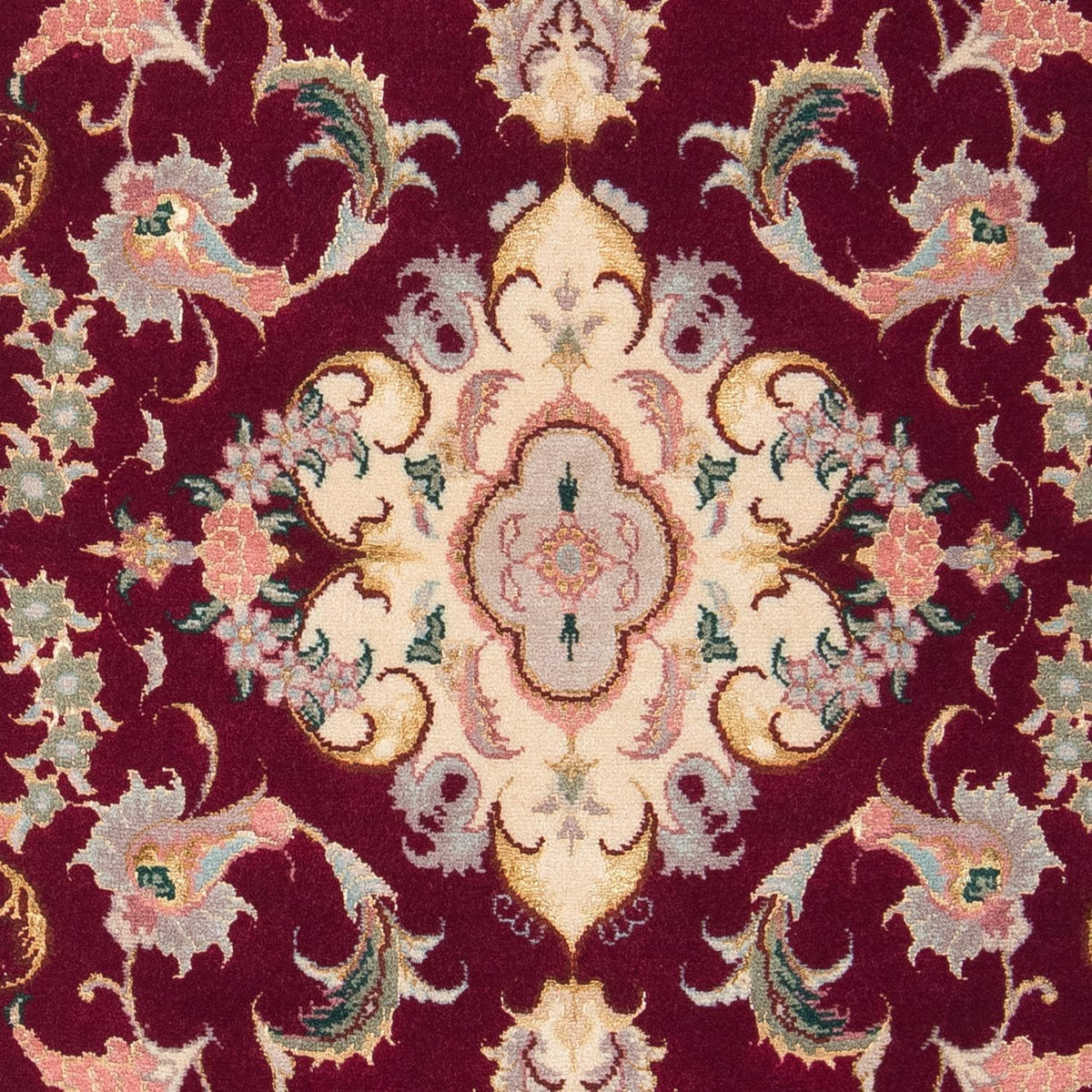 Tappeto Persero - Tabriz - Reale - 96 x 58 cm - rosso scuro