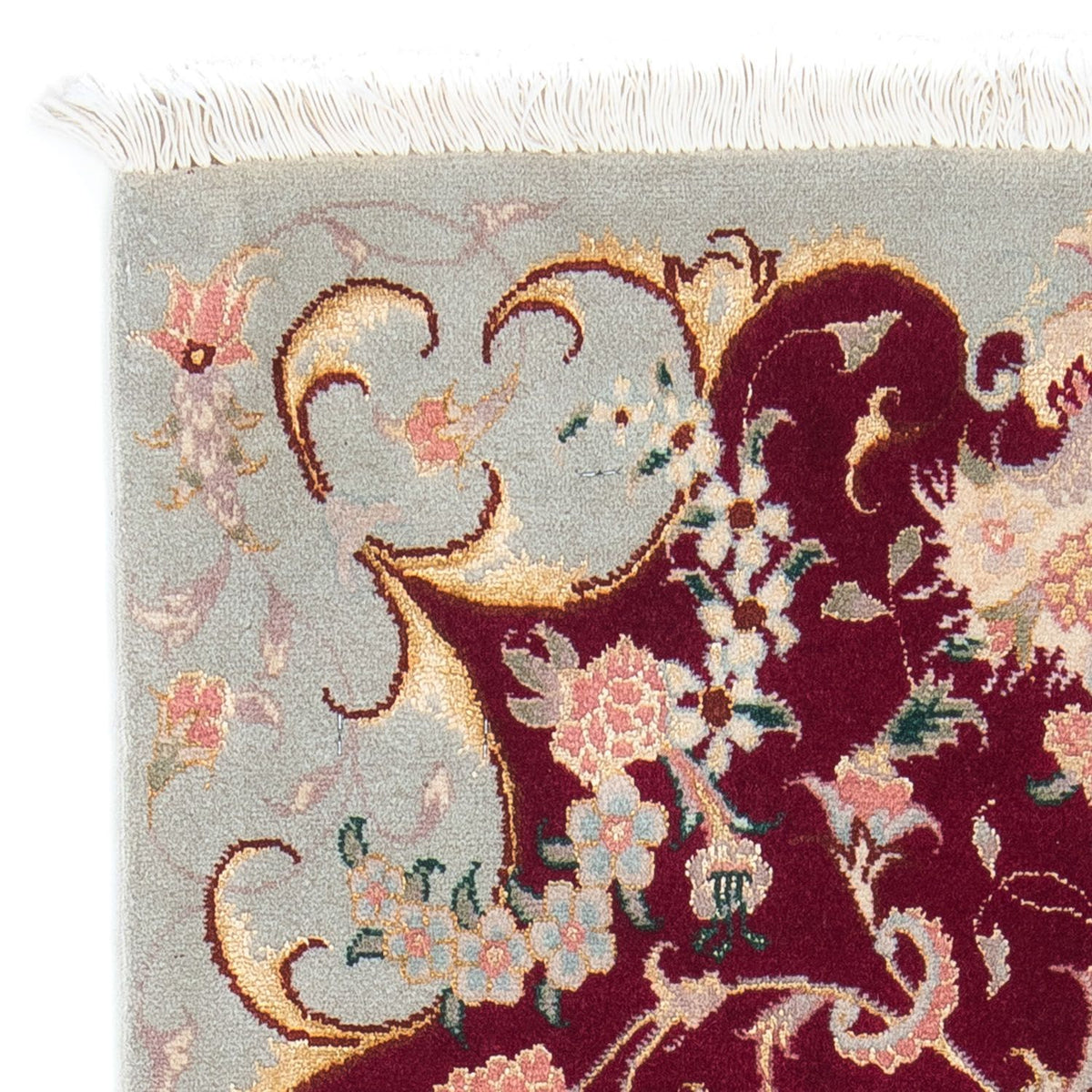 Tappeto Persero - Tabriz - Reale - 96 x 58 cm - rosso scuro